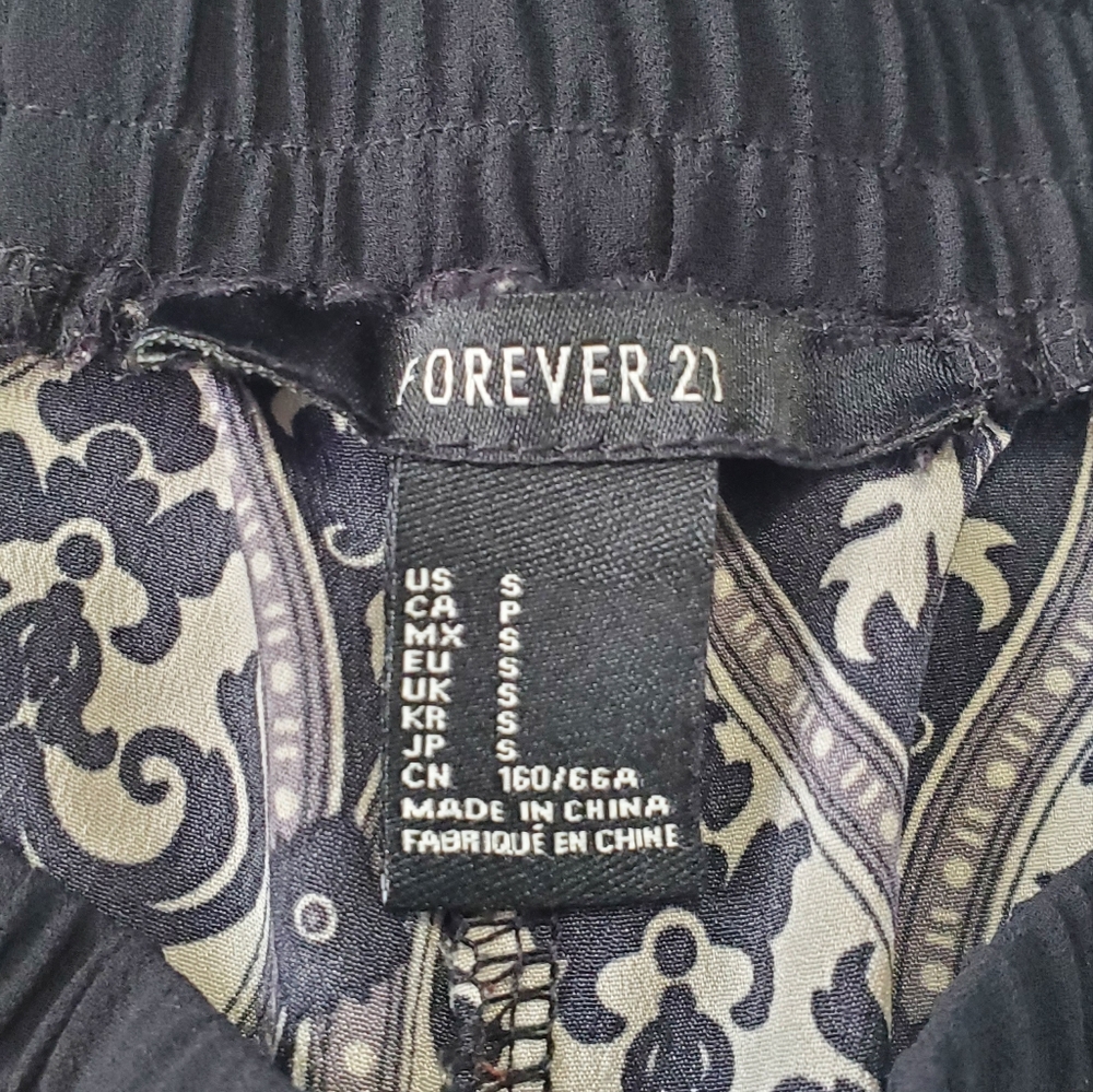 Forever21 Flowy Boho Draw String Pants Size S - image 4